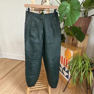 Margaret Godfrey Vintage Leather Pants